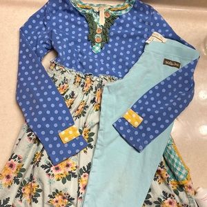 Matilda Jane dress with leggings